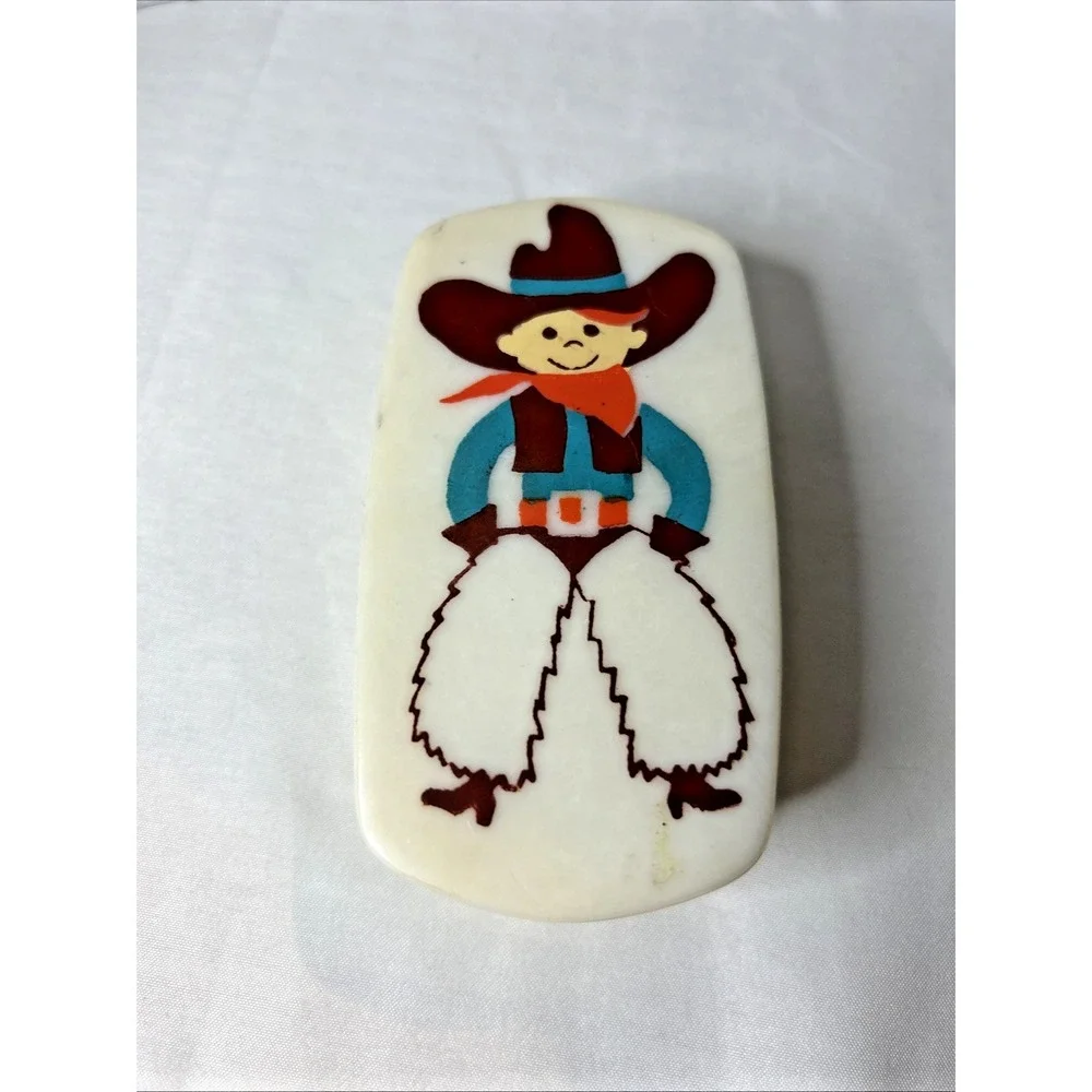 Vintage Kids Treasure‎ Masters Child Brush Set Cowboy 1980